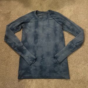 Lululemon Marble Dye Long Sleeve Swiftly Tech Top